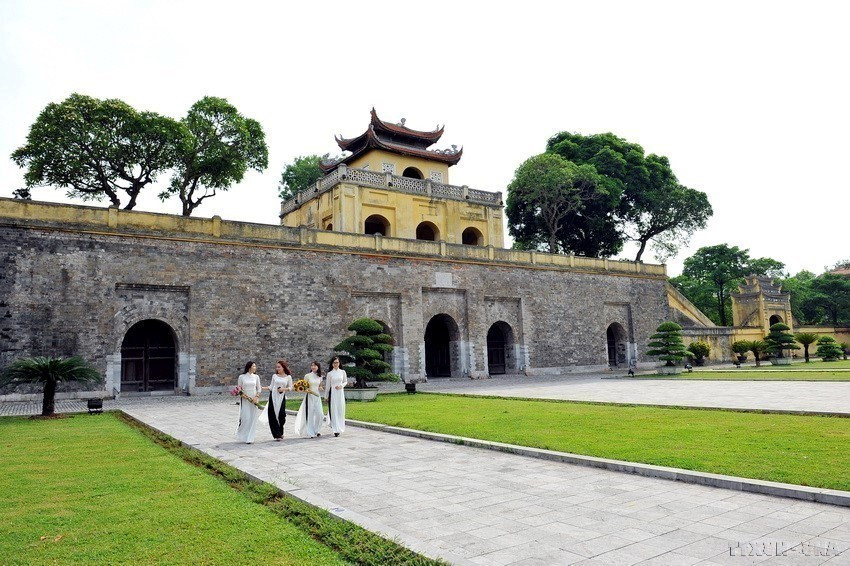Doan Mon, la principal puerta al sur de la Ciudadela Imperial de Thang Long, fue construida en la dinastía Le y remodelada en la dinastía Nguyen.(Fuente: VNA)