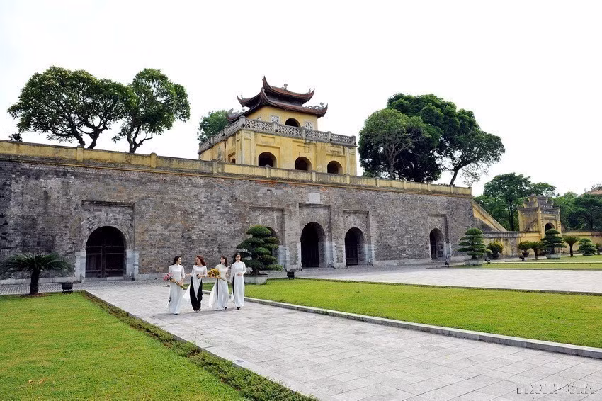 Doan Mon, la principal puerta al sur de la Ciudadela Imperial de Thang Long, fue construida en la dinastía Le y remodelada en la dinastía Nguyen.(Fuente: VNA)
