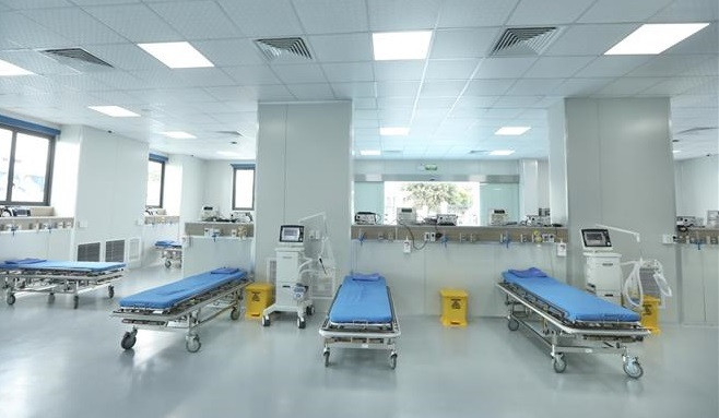 Área de tratamiento de emergencias del hospital (Foto: VNA)