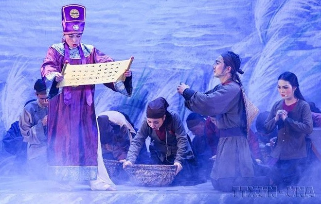 Cheo es uno de los tipos únicos de teatro tradicional vietnamita que debe ser honrado no solo como un objeto estático, sino que también debe preservarse y desarrollarse en paralelo con el avance de la sociedad (Foto: VNA)