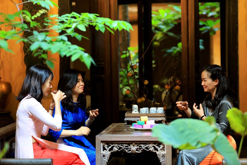 Espacio para disfrutar el té, tal como lo hacían los hanoyenses en el pasado (Fuente: VNA)