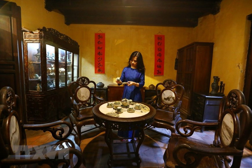 El espacio donde se reunían los miembros de la familia se conserva de forma intacta (Fuente: VNA)