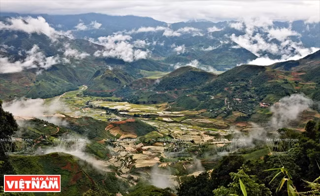 Paso de montaña Khau Pha, en la provincia de Yen Bai (Foto: VNA)