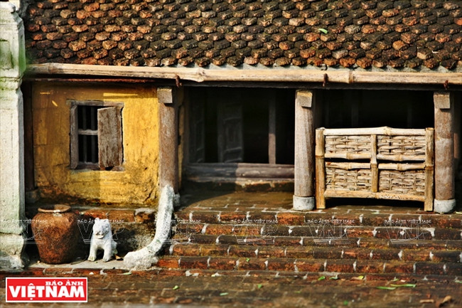 La casa en miniatura tiene el estilo arquitectónico tradicional del norte (Fuente: VNA)
