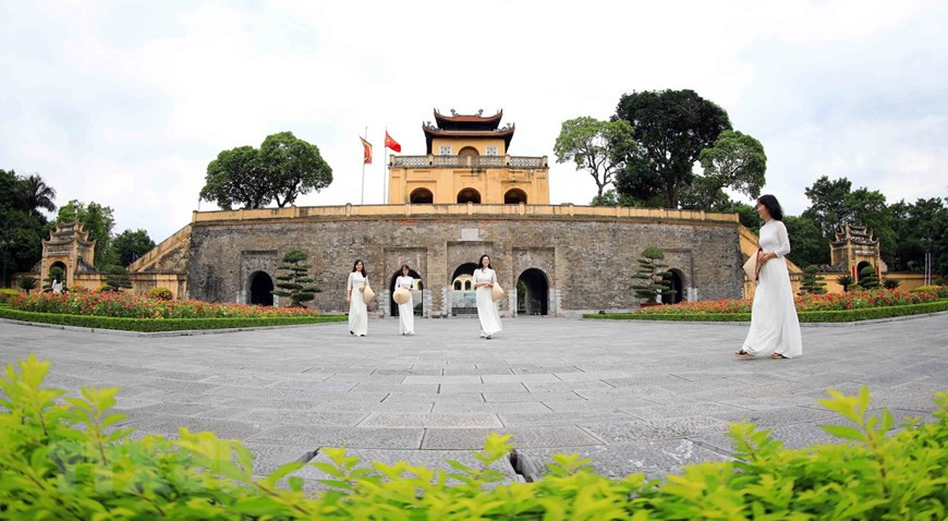 La ciudadela imperial de Hanoi, donde se congregaron tres grupos de la División 308, que se hizo cargo de la capital el 10 de octubre de 1954 (Fuente: VNA)