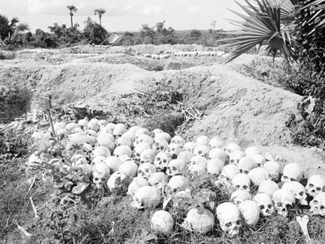 Las fosas comunes de civiles inocentes que fueron asesinados bajo el régimen genocida de Khmer Rouge fueron descubiertas después del día de la liberación el 7 de enero de 1979 en Choeung Ek, a unos 17 kilómetros al sur de Phnom Penh. (Fuente: VNA)