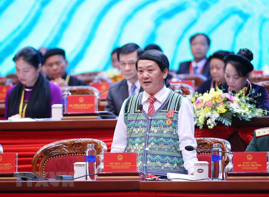 El vicepresidente y también secretario general del Frente de la Patria, Hau A Lenh (Fuente: VNA)