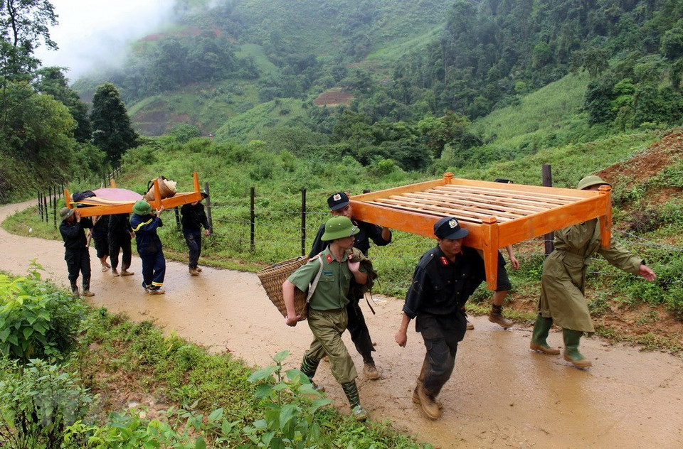 Pobladores de San Tung sufren severas pérdidas por las inundaciones (Fuente: VNA)