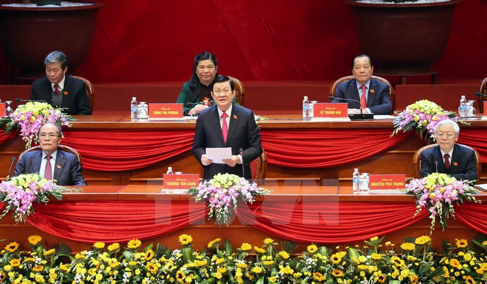 El presidente Truong Tan Sang preside la sesión (Fuente: VNA)