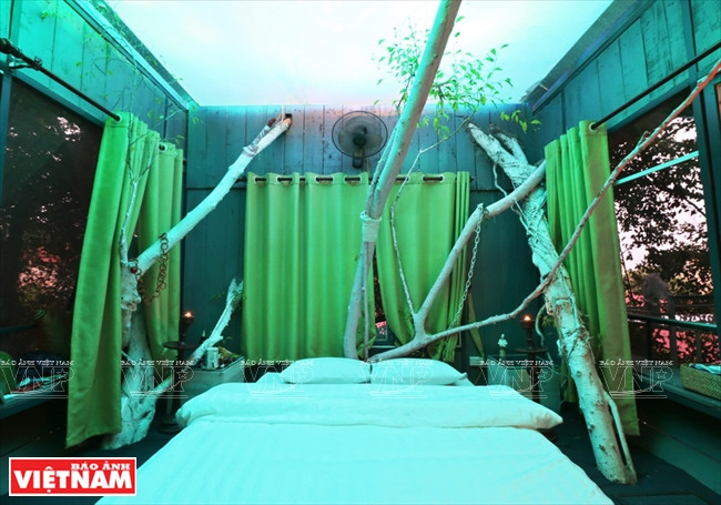 Dentro del Espacio Zen de la casa en árbol (Fuente: Revista Vietnam)