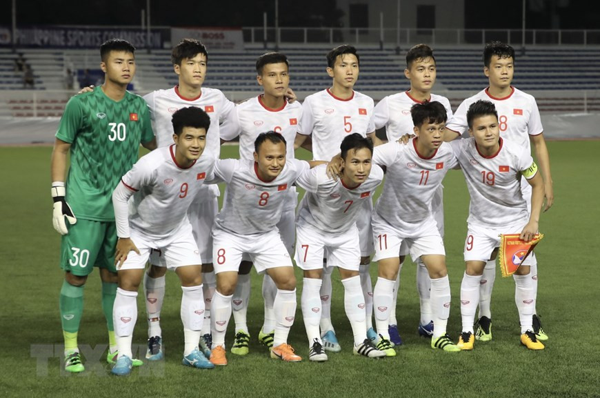 Los jugadores de la selección sub 22 de Vietnam (Foto: VNA)