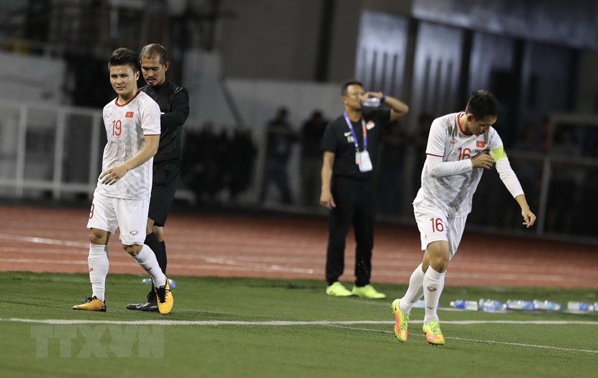 Vietnam tuvo que realizar varios cambios de jugadores (Foto: VNA)