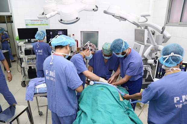 La actividad se desarrolla en el Hospital de Amistad Vietnam-Alemania. (Foto: Vietnam+)