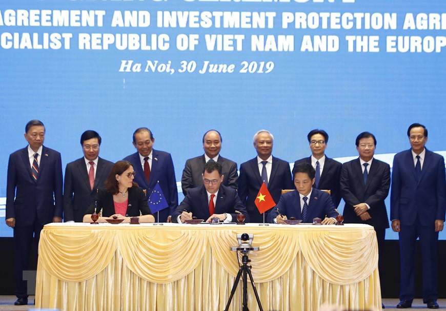 La firma del EVFTA (Foto: VNA)