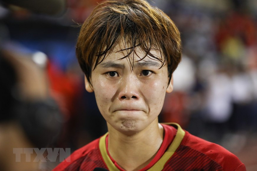 La delantera Pham Hai Yen, autora del único gol del partido (Foto: VNA)