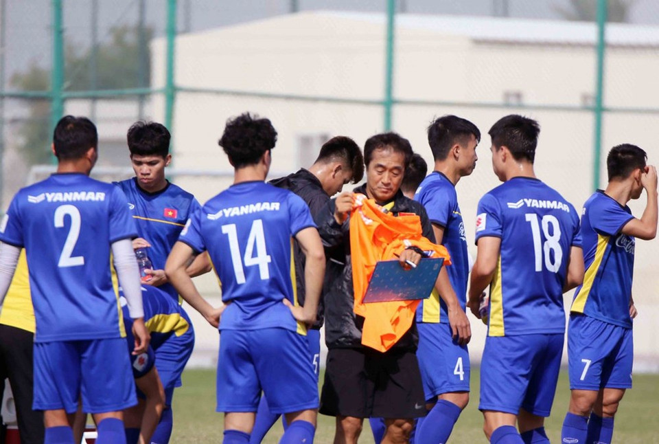 Selección de fútbol de Vietnam se prepara para Copa Asiática 2019, que tendrá lugar este mes en los Estados Árabes Unidos (Fuente:VNA)
