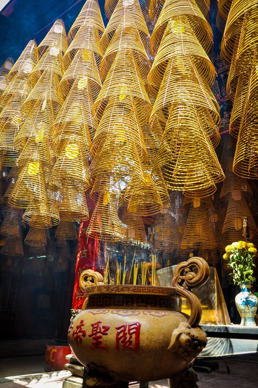 Los residentes locales suelen visitar las pagodas para rezar por la paz. (Fuente: Vietnam+)