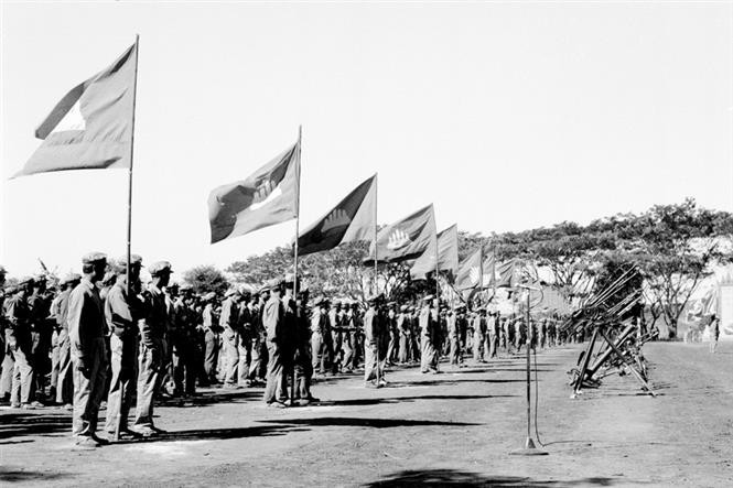 Mitín en saludo del début del Frente Unido de Salvación Nacional, efectuado el 2 de diciembre de 1978.