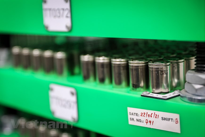 El paquete de baterías se considera el “corazón” de un coche eléctrico (Foto Vietnam+)