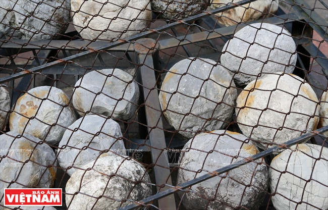 Proyectiles de piedra (Fuente: VNA)