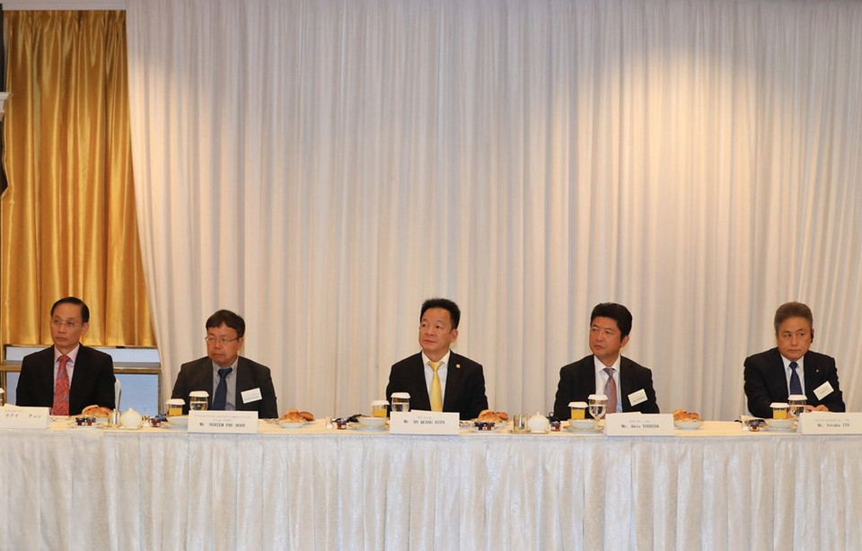 Representantes de Vietnam y Japón en el encuentro (Fuente: VNA)