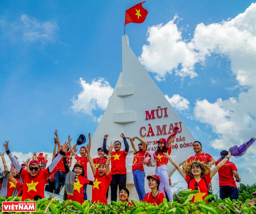 El símbolo del barco Dat Mui pertenece a la Zona Turística Nacional del Cabo Ca Mau. (Foto: VNP/VNA)