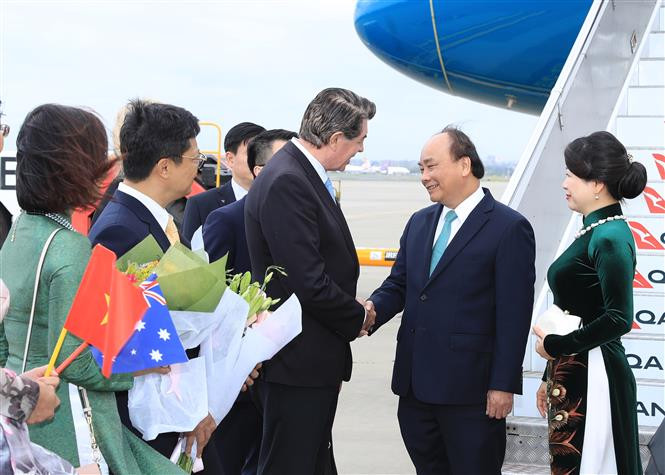 El premier de Vietnam, Nguyen Xuan Phuc, llega a Sídney para asistir a Cumbre ASEAN- Australia (Fuente:VNA)