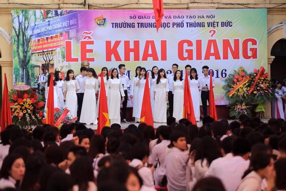 El acto inaugural de escolares de Viet Duc, Hanoi (Fuente: VNA)