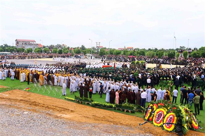 Presidente Tran Dai Quang ya reposa en paz en la provincia de Ninh Binh, su tierra natal (Fuente: VNA)