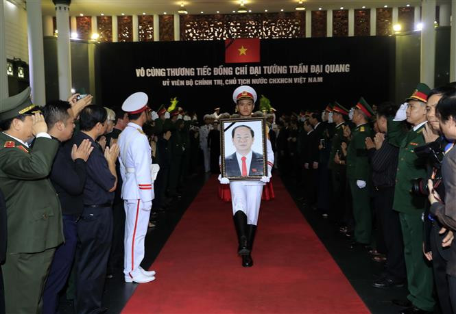 Preparan el traslado del féretro del presidente Tran Dai Quang (Fuente: VNA)