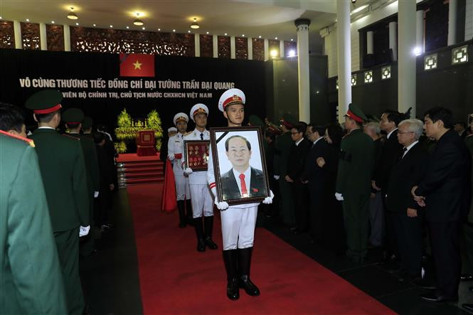 Preparan el traslado del féretro del presidente Tran Dai Quang (Fuente: VNA)