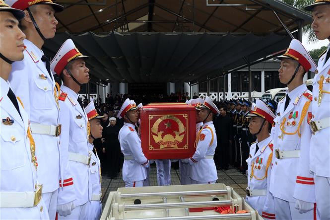 Preparan el traslado del féretro del presidente Tran Dai Quang (Fuente: VNA)