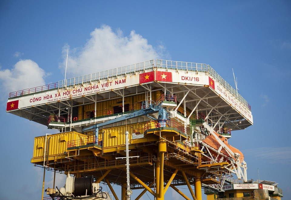 La plataforma DK1/16 en el conjunto de Phuc Tan (Fuente: VNA)
