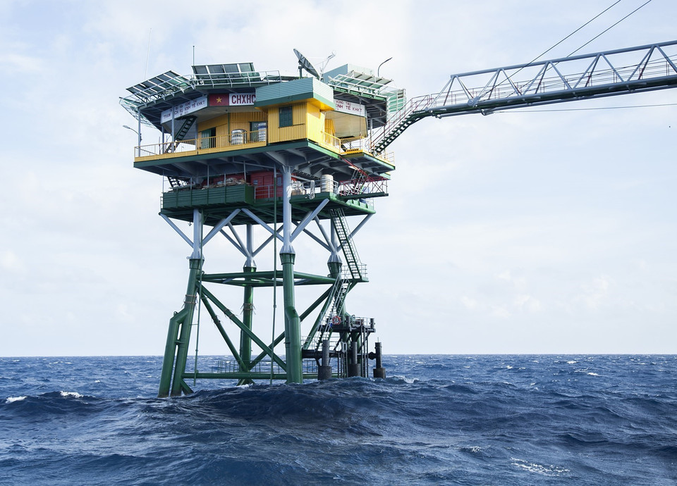 La plataforma DK1/21 en el conjunto Ba Ke (Fuente: VNA)