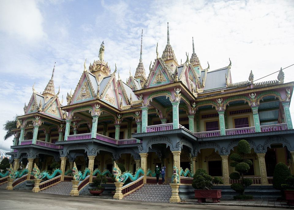 La Pagoda Som Rong tiene una arquitectura única (Fuente: VNA)