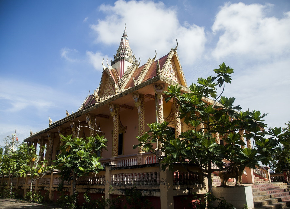 La sala principal de la pagoda de Som Rong (Fuente: VNA)