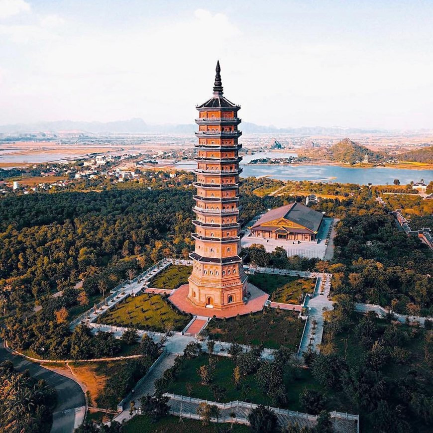 La pagoda Bai Dinh, que preserva una historia de más de mil años. (Foto: Vietnam+)