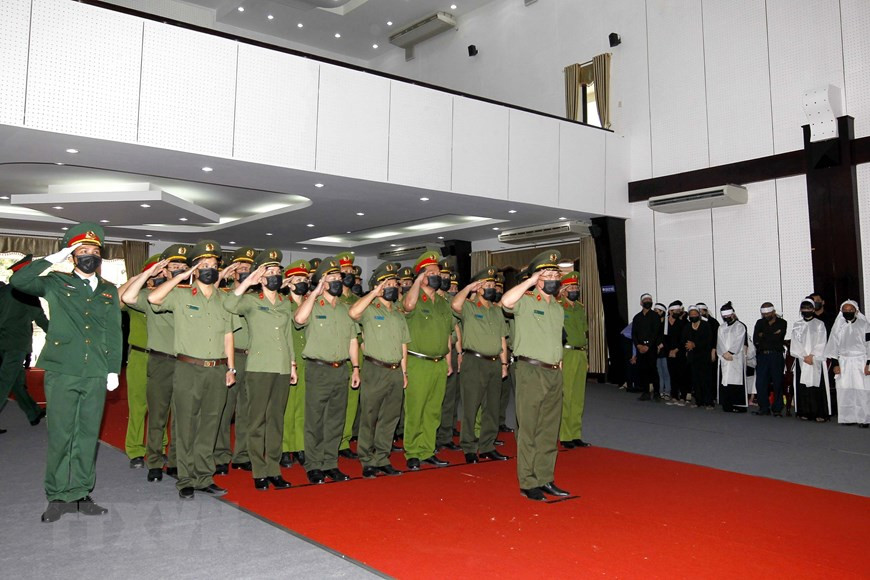 La delegación del Ministerio de Seguridad Pública. (Foto: VNA)