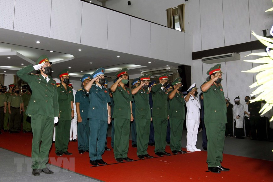La delegación del Ministerio de Defensa. (Foto: VNA)