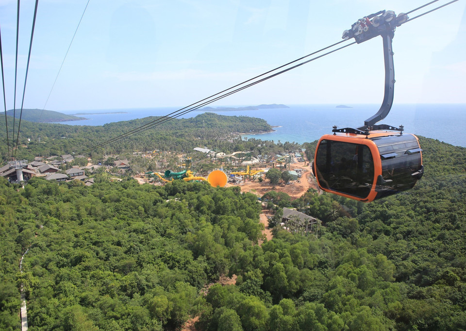 Se está construyendo un parque de atracciones en la isla Hon Thom. (Foto: VNA)