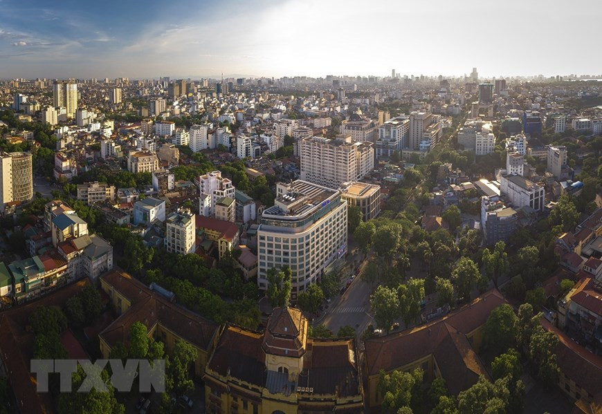 La sede destaca en medio de la arquitectura tradicional y moderna de la zona céntrica de Hanoi. (Fuente: VNA)