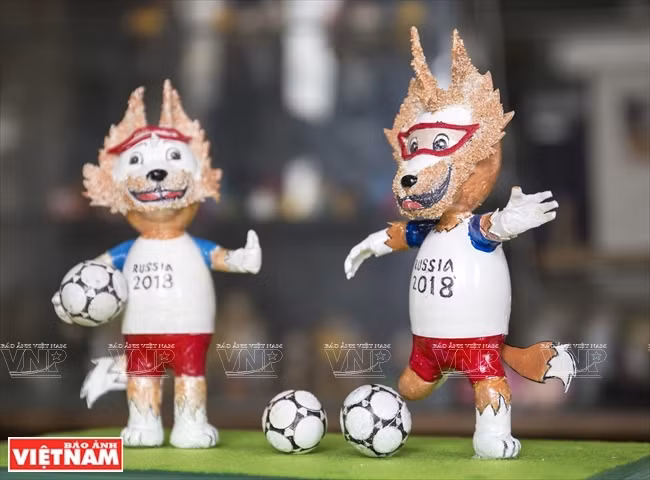 Lobos Zabivaka - la mascota oficial de la Copa Mundial de Fútbol 2018 en Rusia 