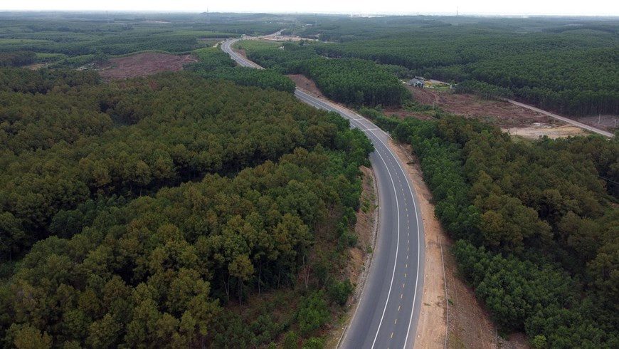  La ruta discurre a través de inmensos bosques verdes (Fuente: VNA)