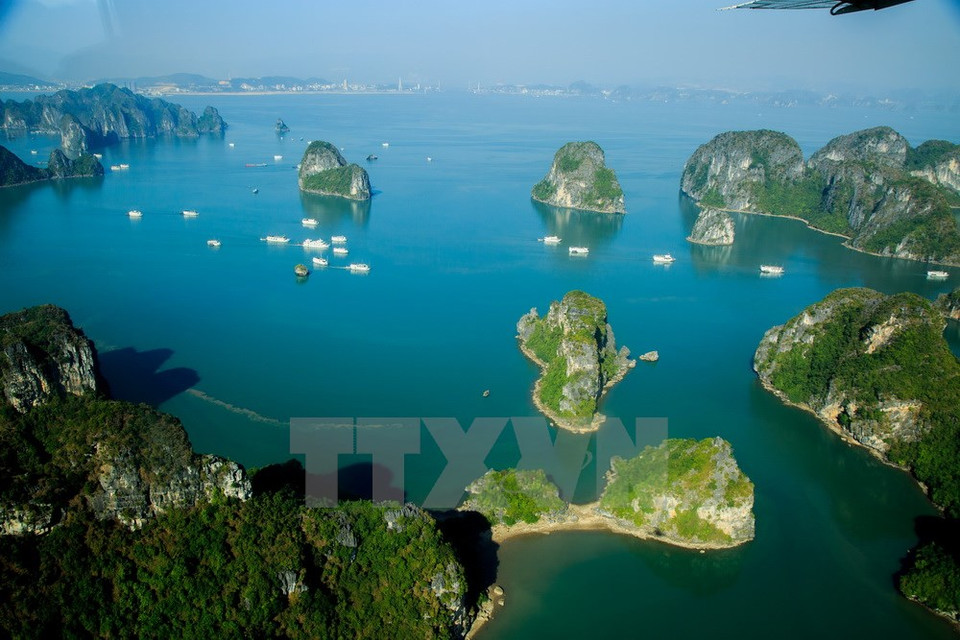 La Bahía de Ha Long, reconocida en 1994 y 2000 como patrimonio natural mundial (Fuente: VNA)