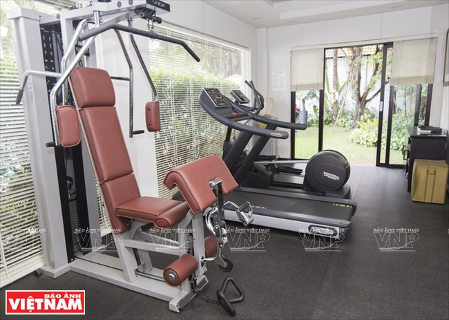 El gimnasio de Villa Song Saigon (Foto: VNA)