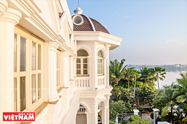 Arquitectura de estilo europeo del hotel (Foto: VNA)