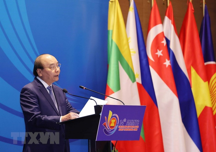 El primer ministro de Vietnam, Nguyen Xuan Phuc, interviene en la AMMTC 14 (Foto: VNA)