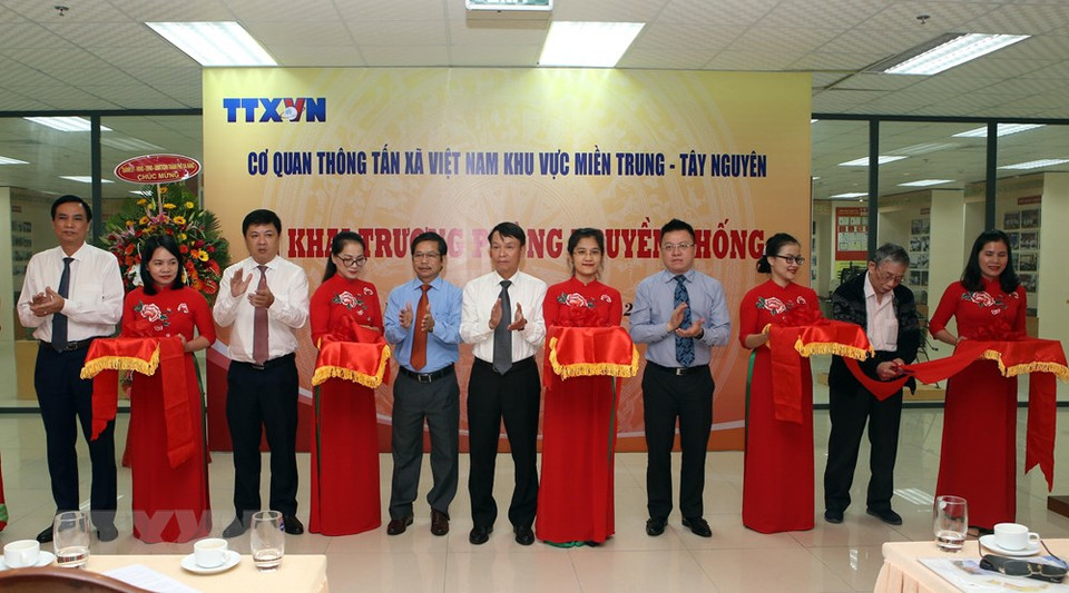 La ceremonia de inauguración de la sala tradicional de la VNA en el Centro y Altiplanicie Occidental, en la ciudad central de Da Nang (Fuente: VNA)