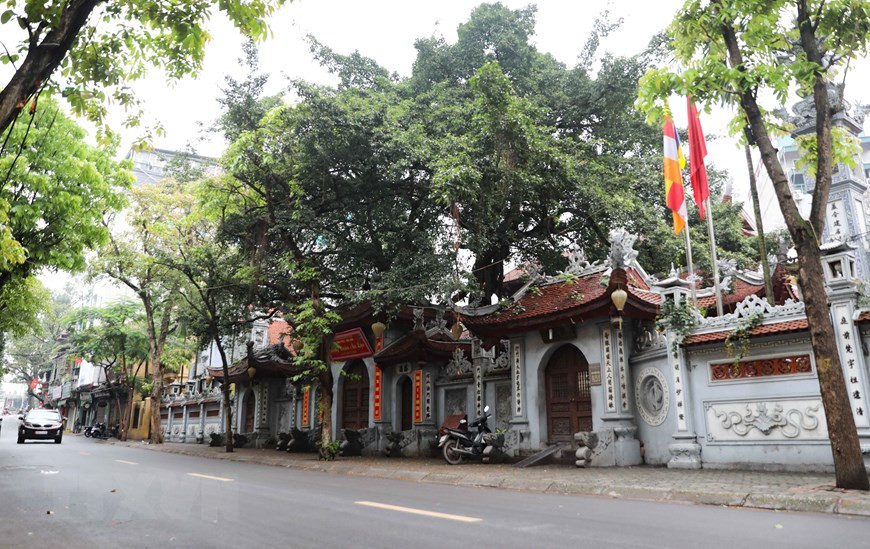El ambiente tranquilo fuera de la pagoda de Hoe Nhai (Foto: VNA)