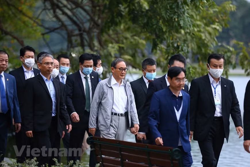 El nuevo jefe del gobierno de Japón eligió a Vietnam como parada inicial de su primer viaje oficial en virtud del desarrollo vigoroso de la asociación estratégica bilateral. (Fuente: Vietnam+)